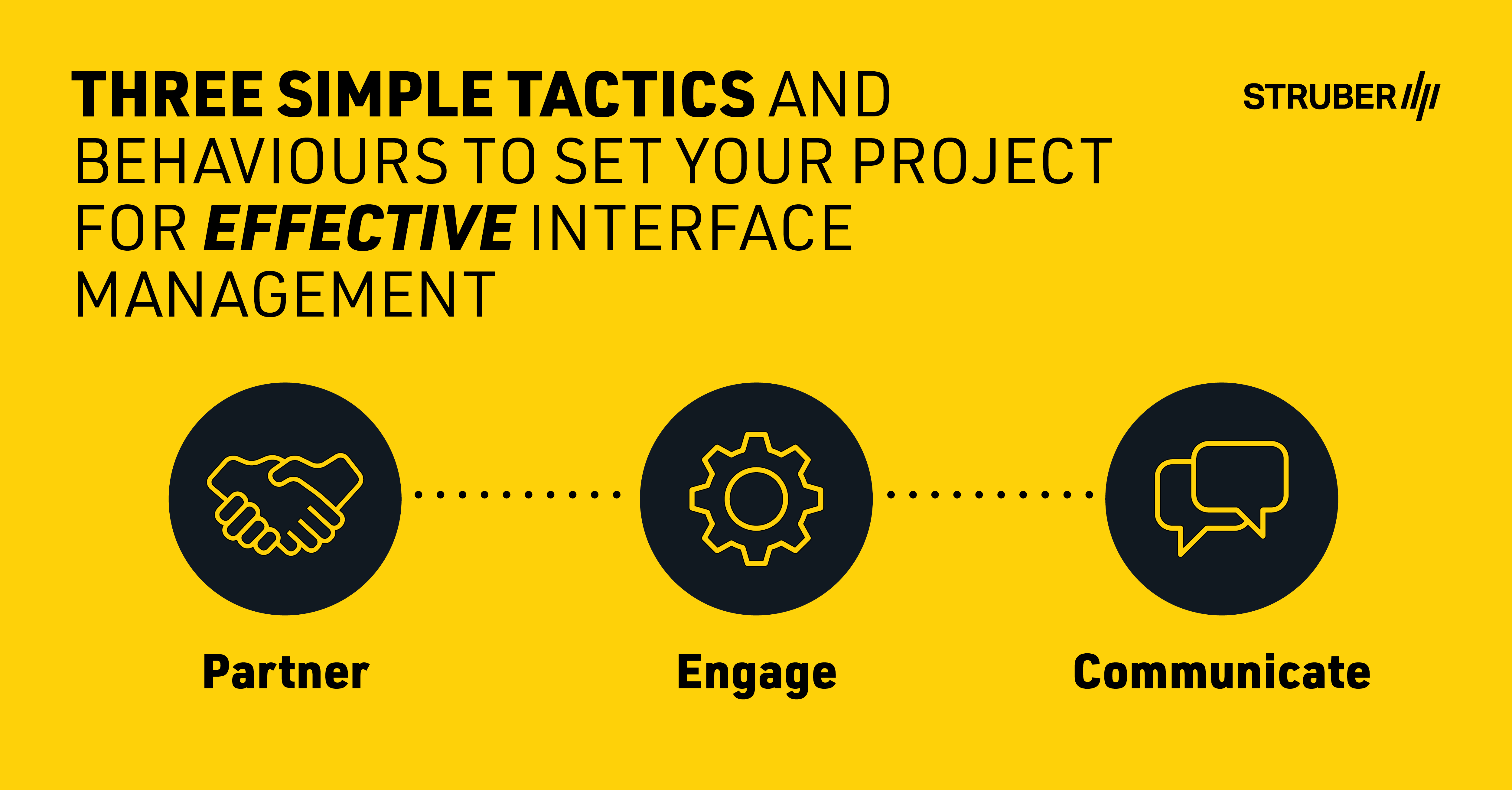 STRUBER Three Simple Tactics and Behaviours that Can Set Your Project to Effective Interface Management